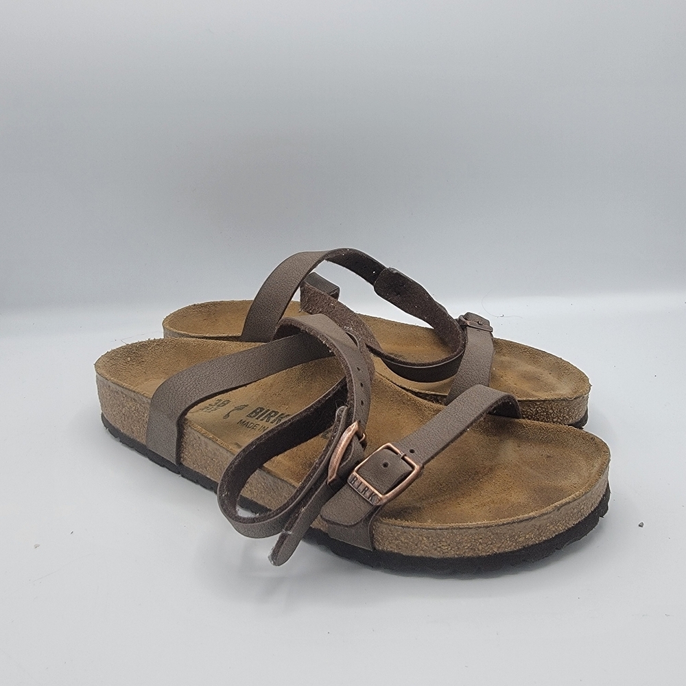 Birkenstock Taupe Strappy Sandals